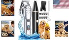 Rechargeable Dog Clippers With Stainless Steel Blades For Effortless Grooming