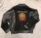 Vintage 90   s Cirque Du Soleil Cast crew Leather And Wool Jacket - Large
