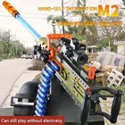 M2 Heavy Machine Gun Toy  Manual electric Function  Simulation Soft Bullet Gun