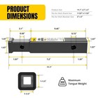 Maxxhaul 2  To 1-1 4  Hitch Receiver Adapter 350 Lb 70033
