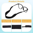 Eye Glasses String Holder Straps 4 Pcs Sports Sunglasses Black Cords Nonslip