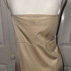 Vanity Fair Beige Dress Slip Lace Silky Nylon Women   s Sz 40 Cottagecore Granny