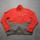 Nike Rafa Bull Full Zip Jacket Large Red Gray Tennis Track Top Mens Swoosh Logo