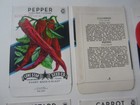 Lot Of 10 Old Vintage 1950 s-1960 s - Vegetable Seed Packets - Texas - Empty