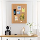 Cork Board Bulletin Board W  15 Push Pins 18  X 24  Wall Mounted For Home Decor