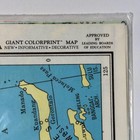 Vtg Colorprint Map Of Pacific Ocean Southeastern Asia Australia  9563 Sealed Ds
