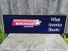 Vintage Winchester federal Ammunition Double Sided Hanging Store Display Sign