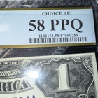 1899  1 Silver Certificate Pcgs Banknote 58 Ppq Fr  236 Serial N78059304a