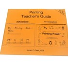 Handwriting Without Tears Replacement Wood Pieces Printing Teachers Guide 1997 