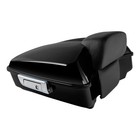 Vivid Black Chopped Trunk Backrest W trunk Mounting Rack Fit Fat Boy 2008-2017