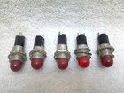 5 Dialco Red Panel Indicator Lights