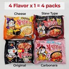 Samyang Spicy Hot Chicken Ramen Noodle Assorted Mix Buldak  4 Flavor  Pack Of 4