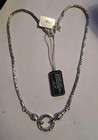 Unisex Samuel B 925 Sterling Silver Byzantine Chain Necklace   Enhancer Clasp 