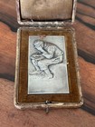 Rare Max Blondat Wwi French Bronze Plaquette Prisoner Of War Medal W  Box