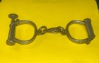 Antique British Hiatt Best No  4 5 Handcuffs Matching Serial  439 Key