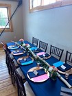 Very Good 90x156  Rectangular Matte Satin Tablecloth Wedding Party Catering Navy