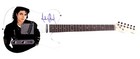 Michael Jackson Facsimile Autographed Signed Graphics Photo Guitar