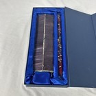 Purple Stained Slag Glass Kaleidoscope Prismatic Oil Wand Stars Glitter In Box