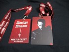 Marilyn Manson  24 Vip Meet   Greet Badge Tour Money 5fdp Lanyard Ebay Worldship