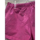 Dance Shorts Fit Like 12 14  marked 150  Pink Metallic Shiny Spandex Barbiecore