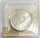 1937 Silver Canada  1 Dollar Voyageur King George Vi Coin Iccs Mint State 62