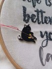 Wizardi Cat With Pizza Magnetic Needle Minder F07m10-3 Cat With Pizza