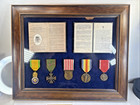 Ww1 Rare French 5-medal Bar Capt Joseph Finet 50th Battalion Army Verdun 212h21