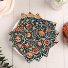 50 Pack William Morris Cocktail Napkins Blue Paper Napkins Vintage Floral