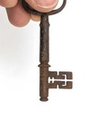 Antique Cast Iron Victorian Skeleton Key Door Lock Door Hardware
