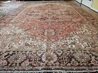 8 2 X 11 9 Antique Serapi Heriz Rug Vintage Kazak Ushak Caucasian 