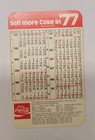 1977 Coca-cola Pocket Calendar  buying One Calendar  Double Sided 