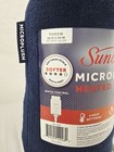 New Sunbeam Microplush Electric Heated Throw Blanket 60 x 50  Blue