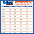 Moonshine Still -1g Scale 1 32 Model - Metallic Copper - 18 Sizes Available