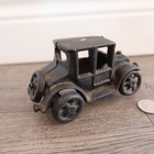 Vintage Cast Iron Toy Car Sedan - Antique Style Model T   Model A Black Repro