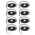 48x White Led Rock Lights Underbody Trail Rig Glow Lamp Offroad Suv Pickup Truck