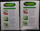 2 Pk Polident Overnight Whitening Denture Cleanser 120 Tabs Ea Exp  8 27 New