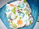 Blueberry Earth Day Pocket One Size Cloth Diaper With Inserts Brand New
