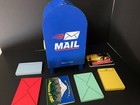Melissa   Doug Stamp   Sort Mailbox Wood Toy W 6 Letters-no Key Or Stamps