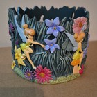 Disney Tinker Bell Candle Holder Decorative Fairy Flowers 4 5  Diameter