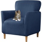 Stretch Velvet Armchair Slipcover Chairs Protective Washable Furniture Cover New