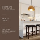 Carte  A La Carte Home Harper Bar Stool  True Walnut Wood Set Of 2