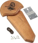 Turkey Tail Fan Mount Kit Trophy Strut Woodgrain Finish Plaque Mounting Hunting