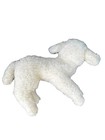 Gund White Lamb Sheep Plush 8  1977 Stuffed Animal Toy Baby Rattle Nursery