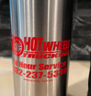 Hot Wheels Trucking  Advertising Thermos Carry Case Stainless Steel 11 1 2  New