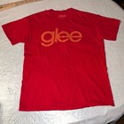 2009 Glee Fox Tv Show Promo Red Large Shirt Short Sleeve Promotional Live Tour