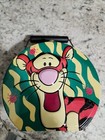Tigger From Winnie The Pooh Metal Tin Round  Green yellow Lunch Box 3d Vintage