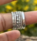 Set Of 6 Sterling Silver Stacking Rings Sterling Silver Stackable  Gift Ring Set