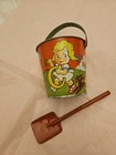 U s  Metal Toy Mfg  Co  Vintage Children s Metal Sand Beach Pail   Shovel 1930 s