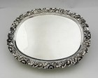 Exceptional  40oz Kirk Repousse Coin Silver Oval Salver Faces C1830