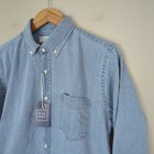 Peter Manning Nwt Men s Light Wash Denim Button Up Long Sleeve Shirt 2x